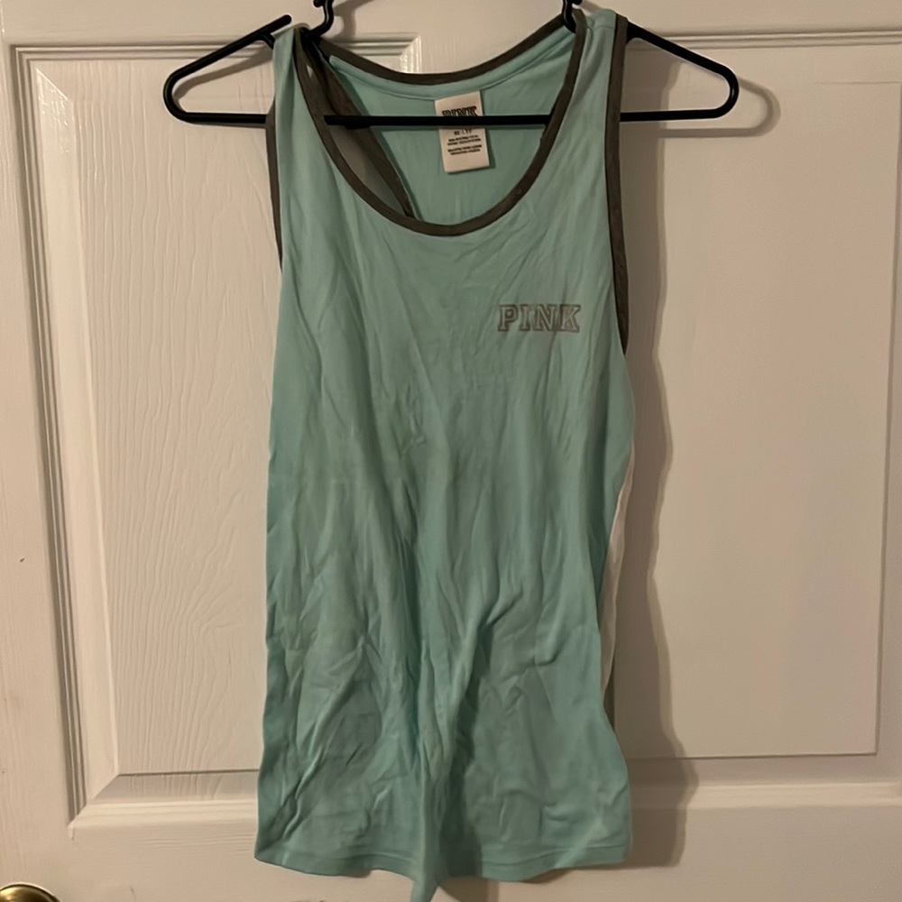 Pink aqua workout tank size extra small